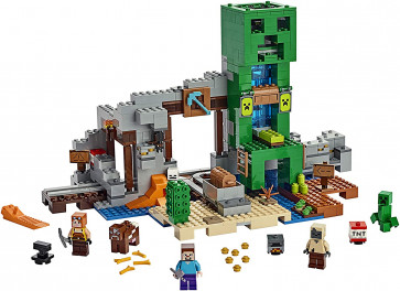 Minecraft The Creeper Mine 21155 Brick Building Kit
