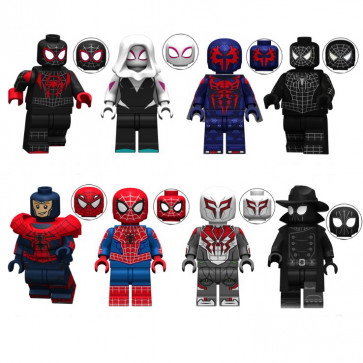 Lego Brick Spider-Man: Into the Spider-Verse 8 Figure Set