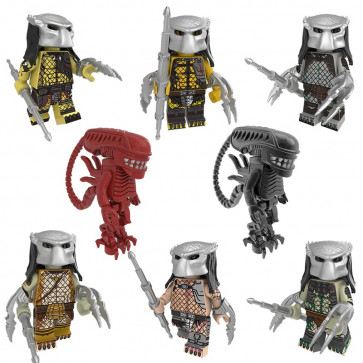 Lego Brick Aliens and Predator Complete Collection