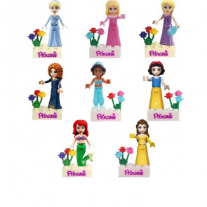 Disney Princess Full Set 8pc Brick Collection
